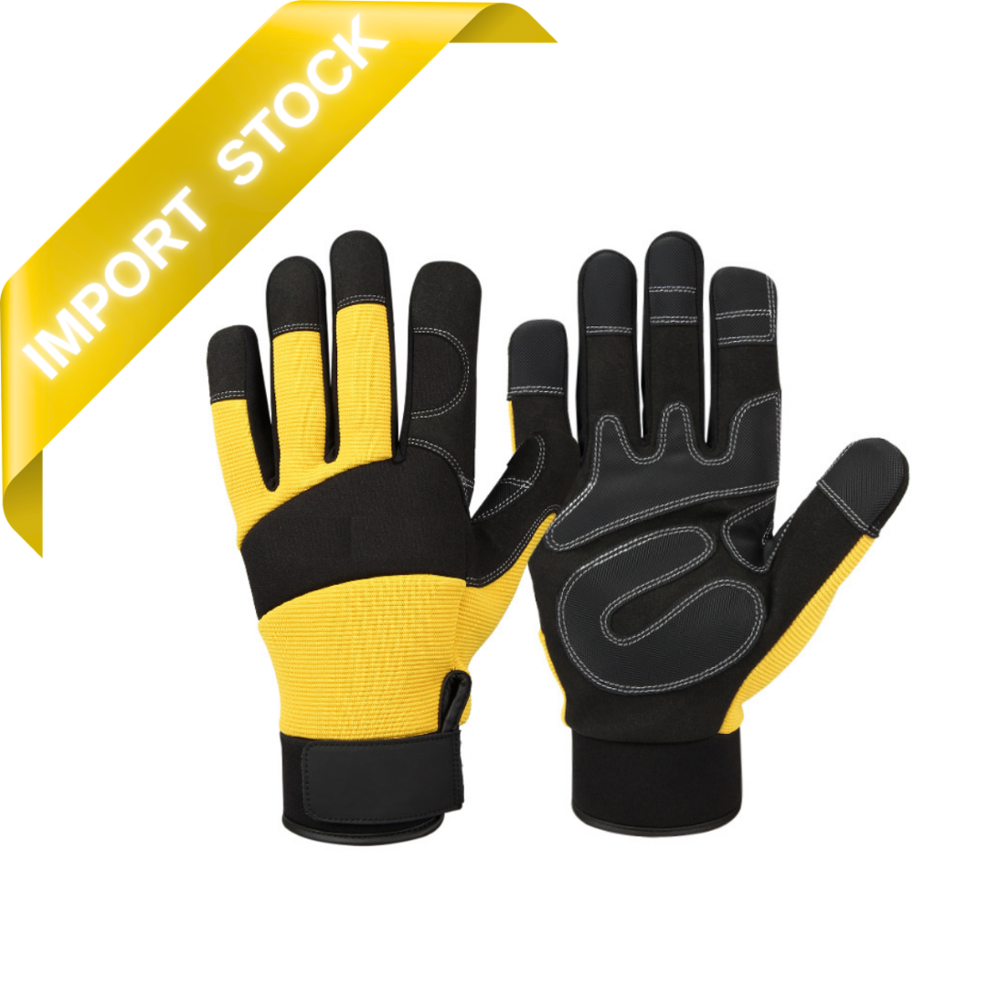High Quality Heavy Machinery Anti Cutting Impact Work Safety Leather Gloves