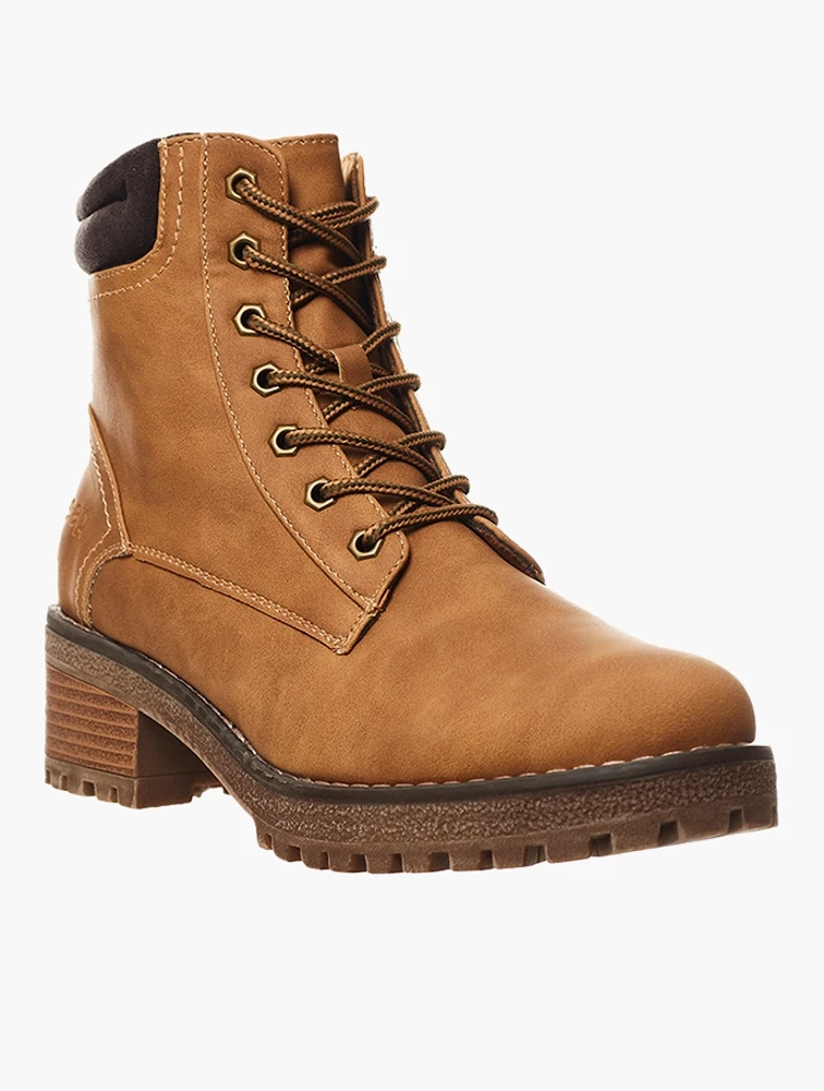 Jeep Honey Heeled Lace-Up Boots