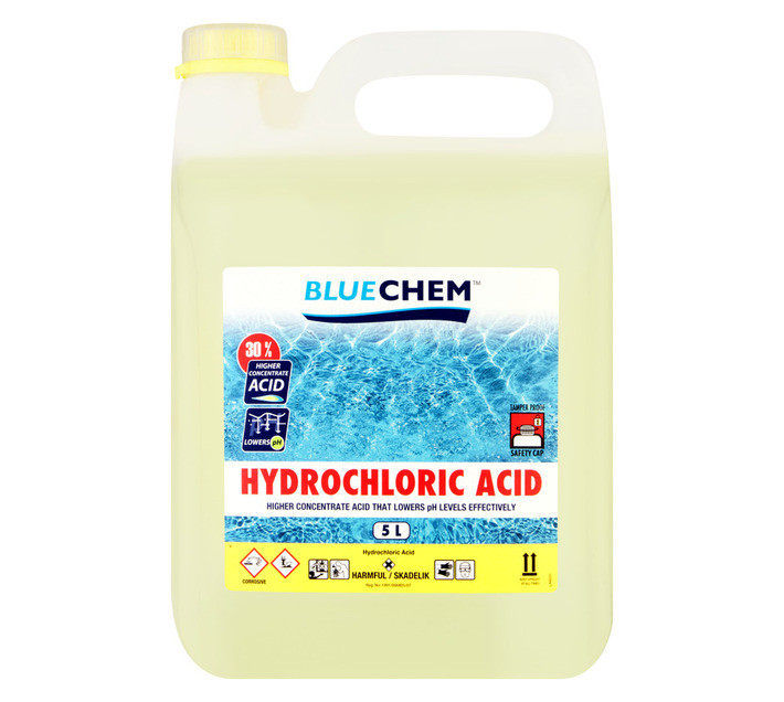 Bluechem Hi-Strength Pool Acid 5 L Pool pH and Alkalinity Regulator