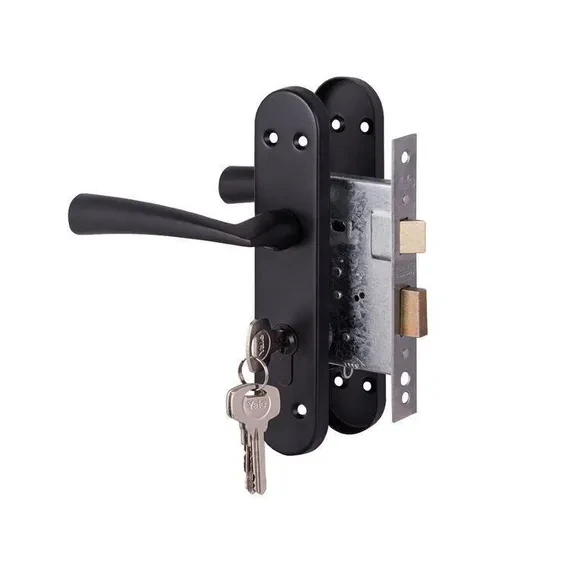 Yale Dritta Matte Black Cylinder Lockset
