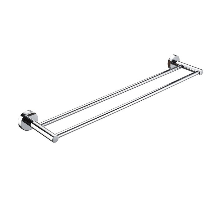 Builders Raine Double Chrome Towel Rail Silver 600 mm