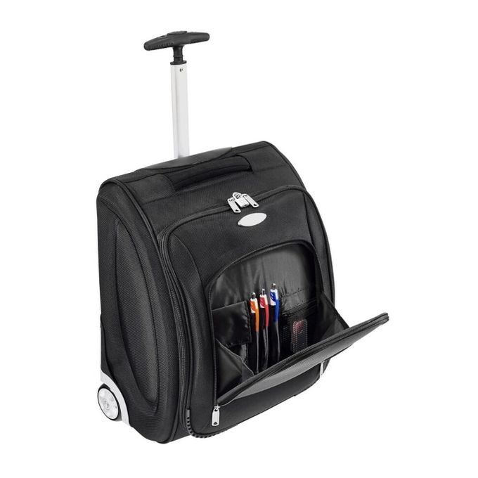 OMT Fashion & Clothing Donney Laptop Trolley Case- Black