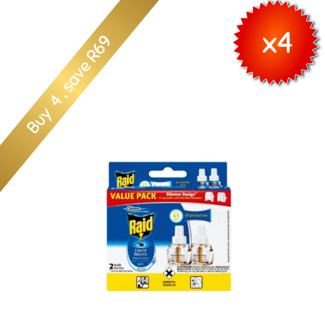Raid Liquid Electric Mosquito Killer Refills 2x33ml