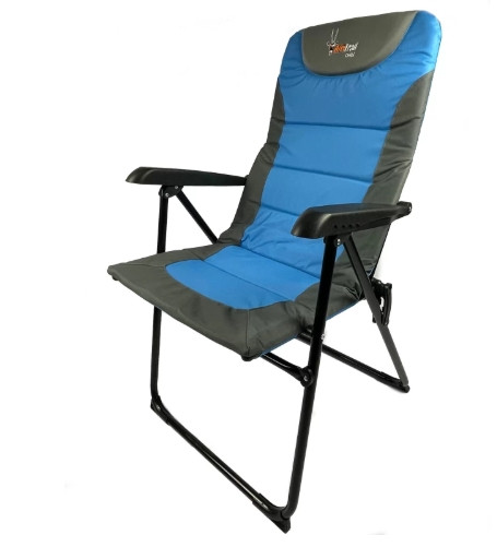 Afritrail ORIBI CHAIR Foldable Chair  (Blue, Black)