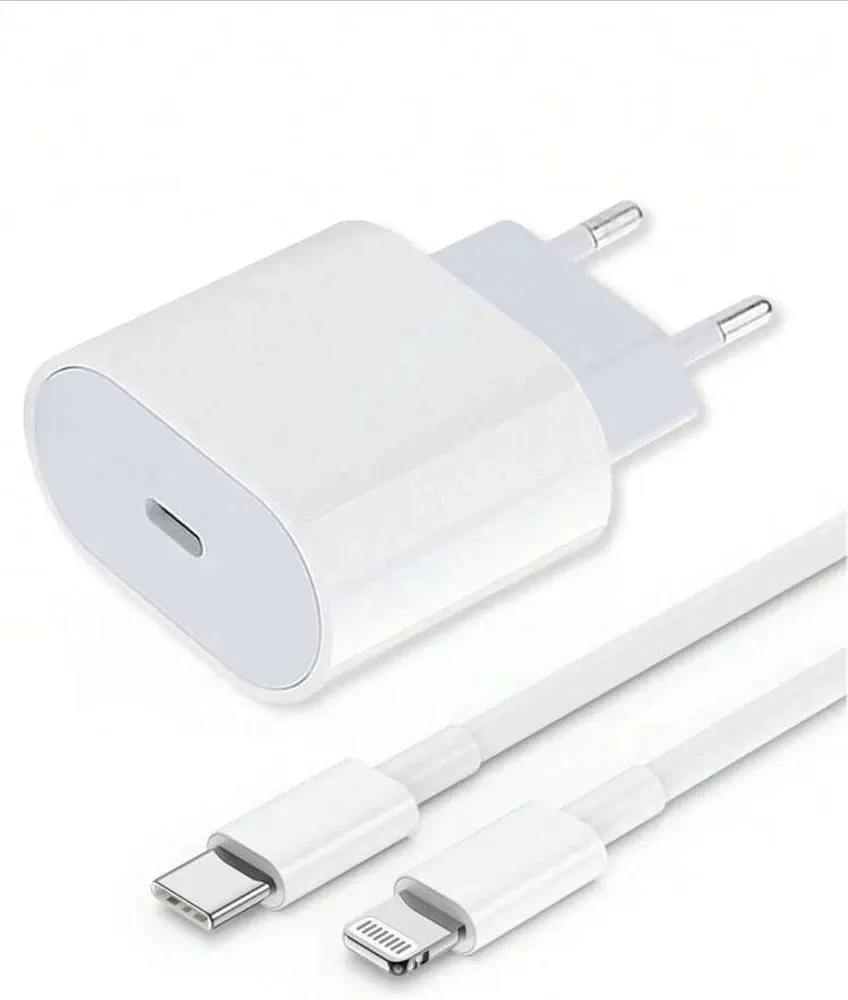25W USB-C Fast Charging Adapter and Lightning Cable Compatible With Iphones