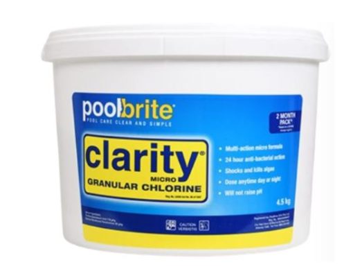 Clarity Micro Granular 4.5kg Poolbrite