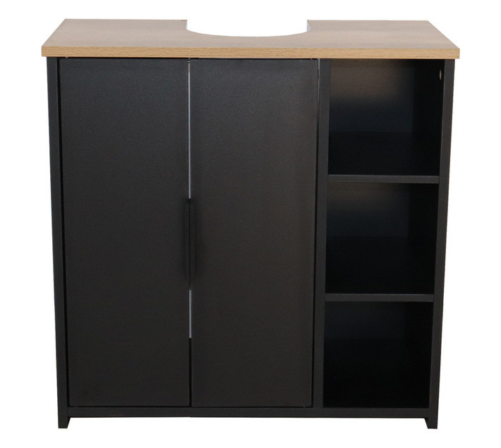 Lusso Under Sink Cabinet Oak and Black