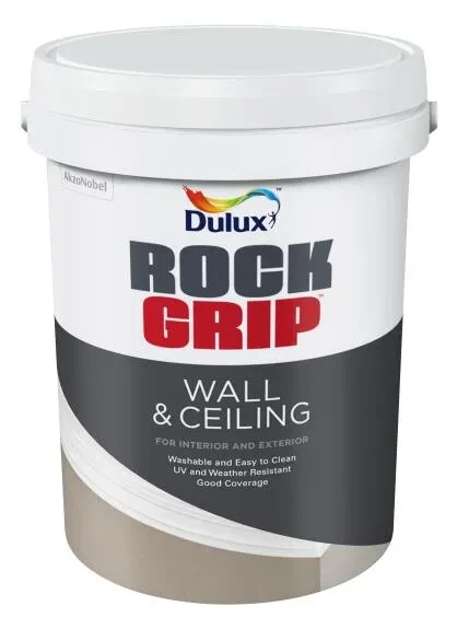 Wall & ceiling paint interior & exterior matt DULUX Rockgrip fleece whote 20l