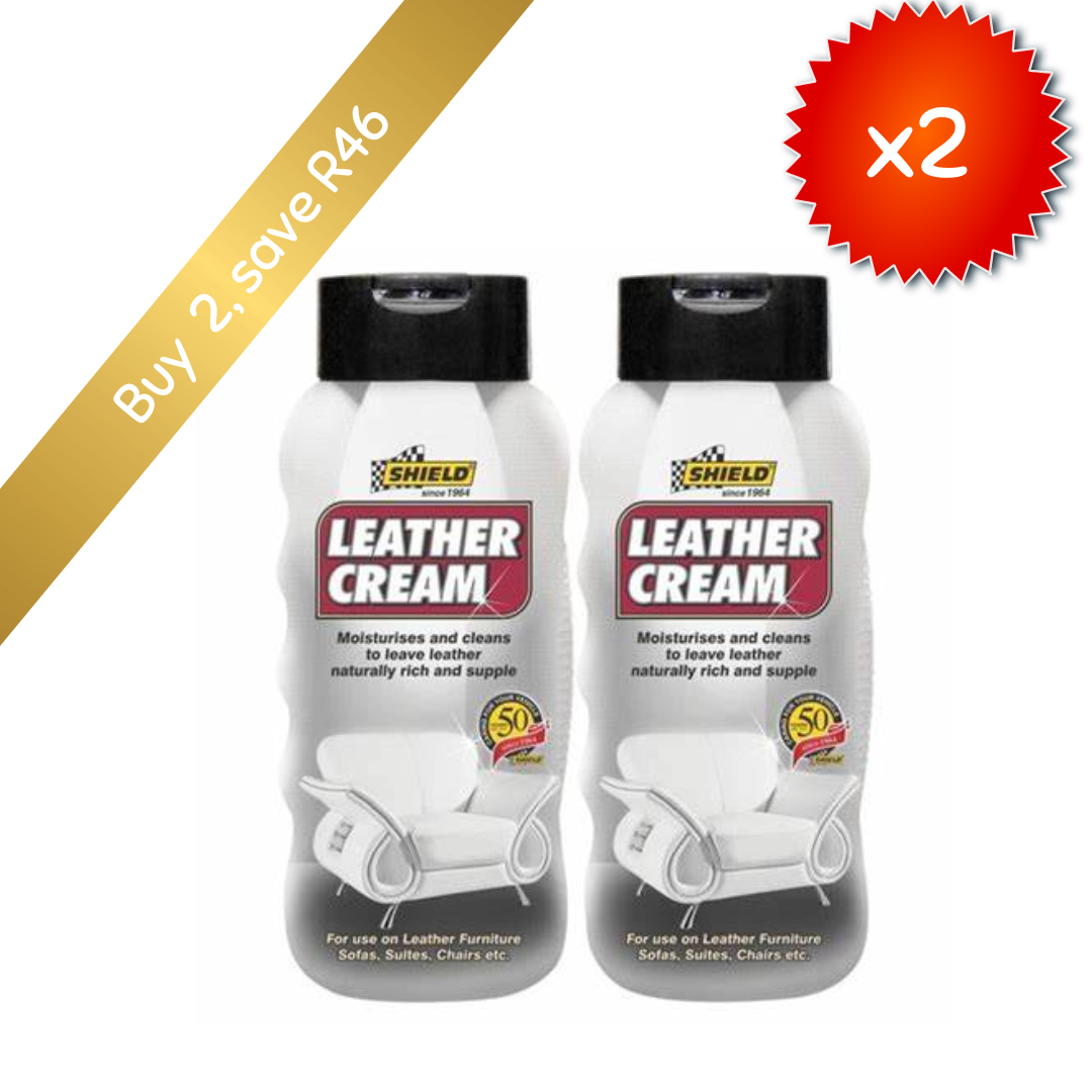 Shield Leather Cream 2 X 500ml bundle pack