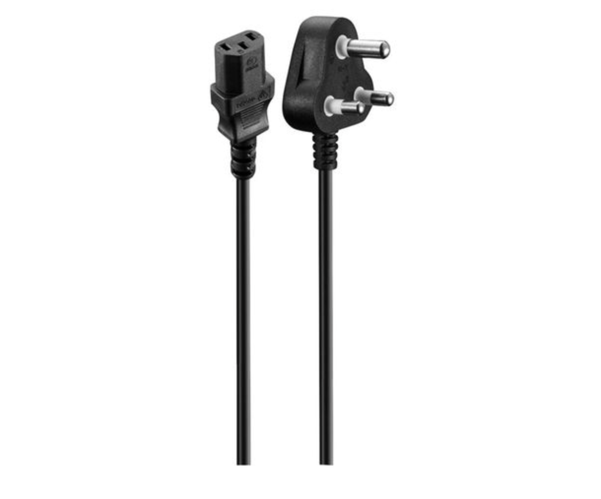 Volkano 3 Pin IEC Type M Power Cable - Black (1800mm)