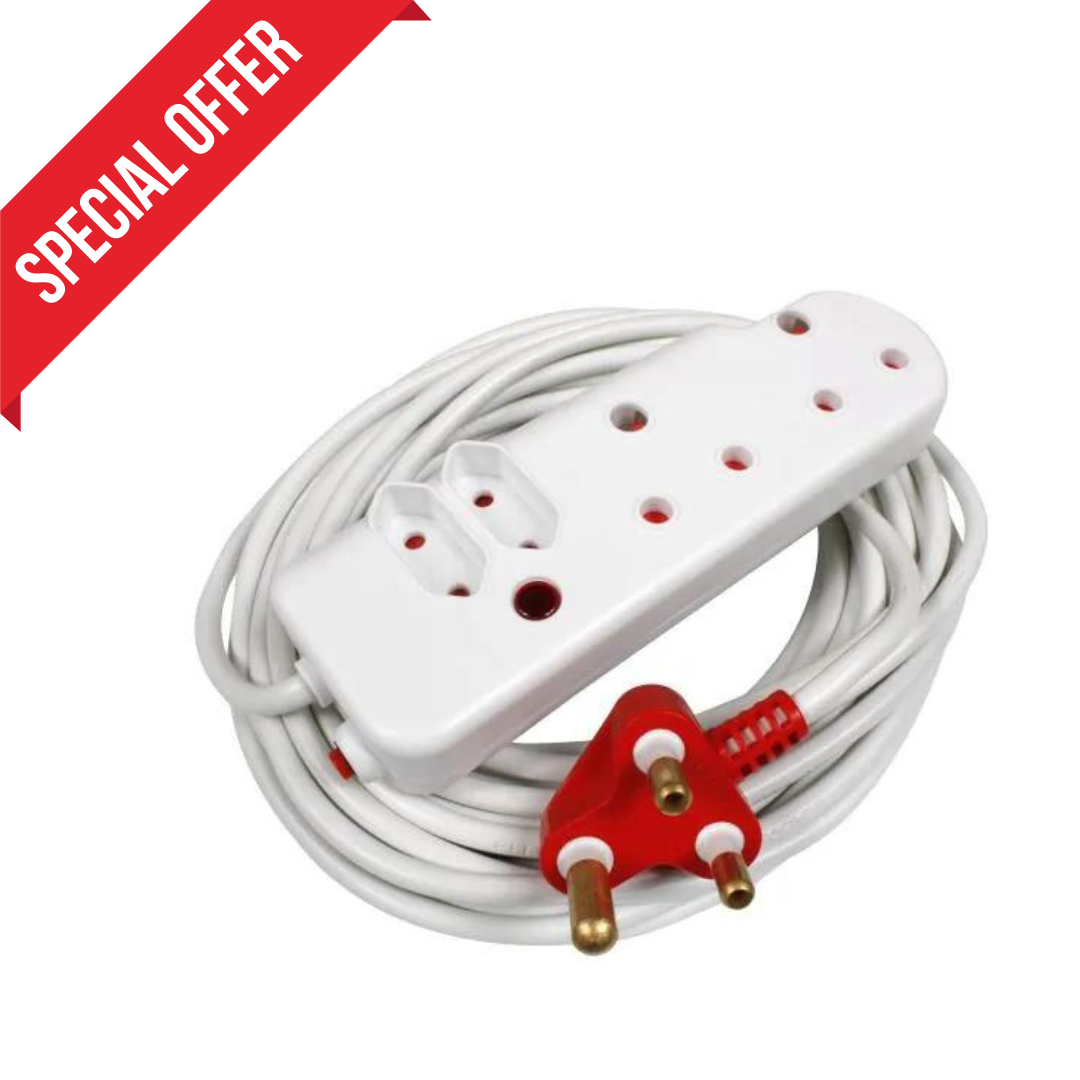 Multi-plug cxtension cord ELLIES 2x3 & 2x2 pin 3m