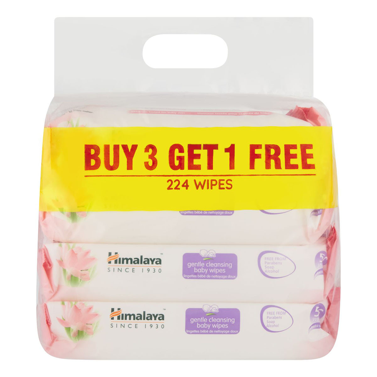 Himalaya Baby Wipes Gentle 3+1