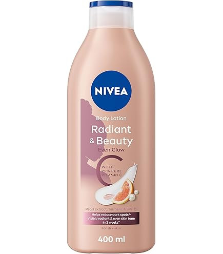 NIVEA Radiant & Beauty Even Glow Body Lotion with 95% Pure Vitamin C, 400ml