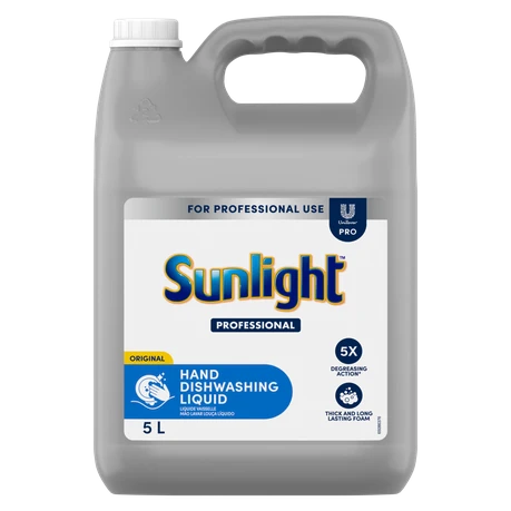 Sunlight Professional Regular Degreasing Dishwashing Liquid Detergent 5L