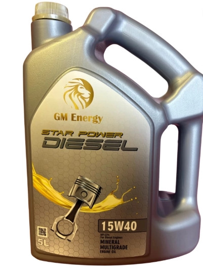GM Energy 15W40 API CF4  (5 L, Pack of 1)