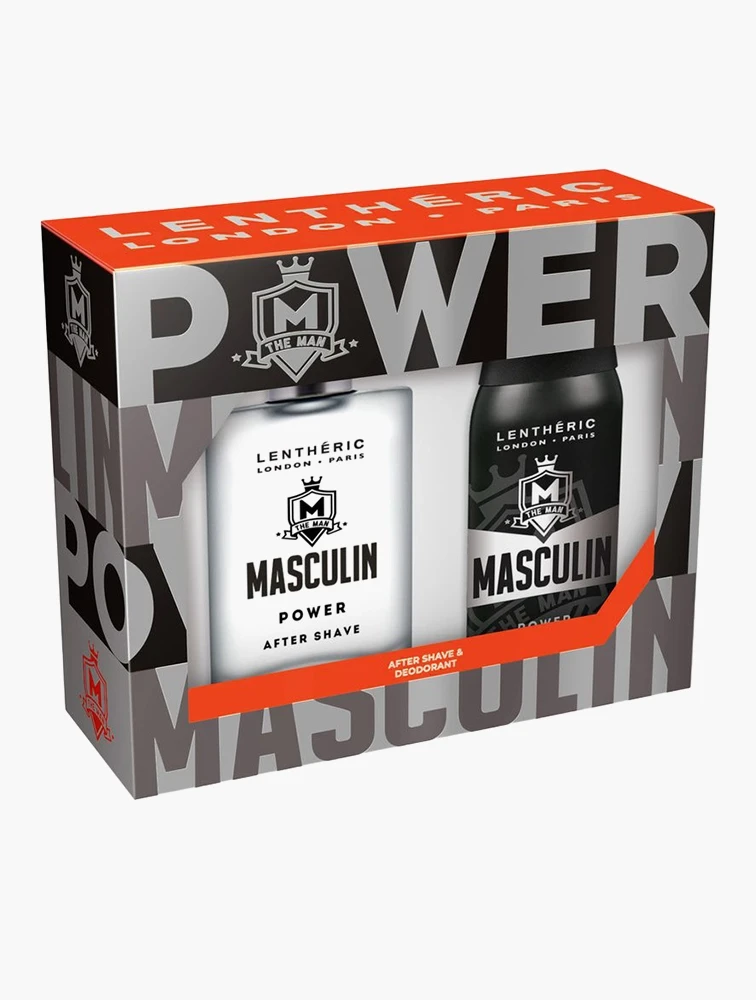 Lentheric Masculin Power EDT 100ML & Deodorant Spray 150ML