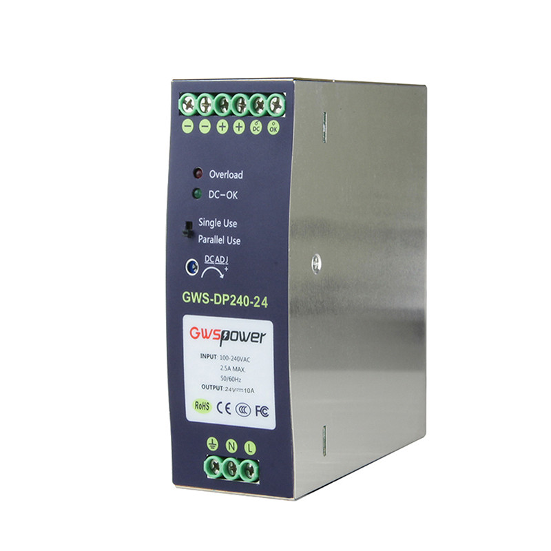 240W/24V Industrial DIN Rail Power Supply for PoE Industrial Switch