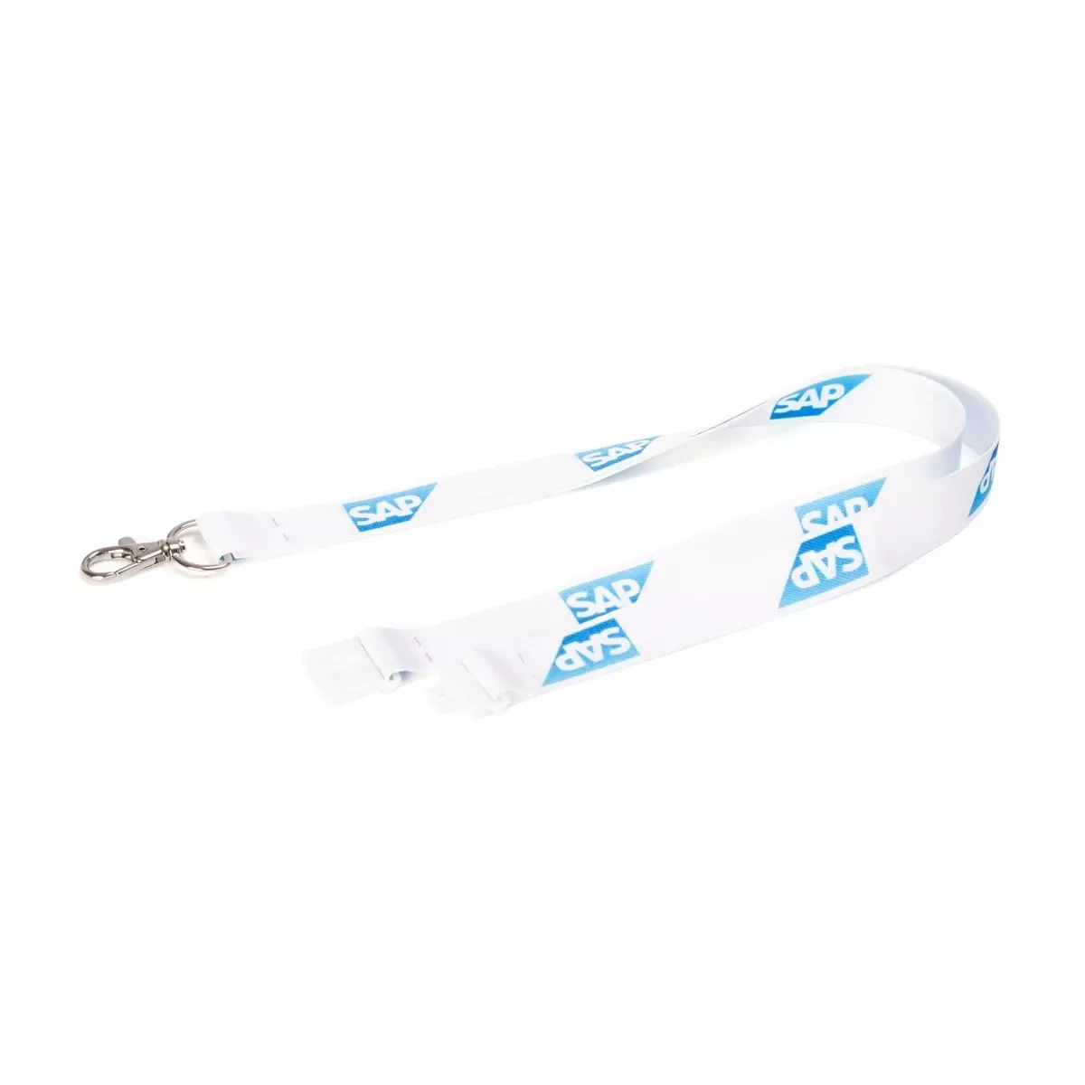 SAP RPET Lanyard, white (10 pcs)