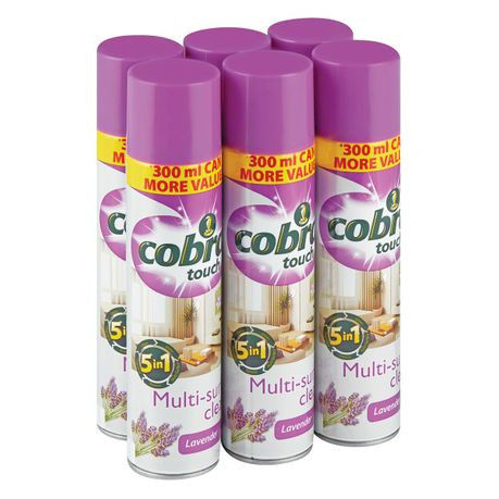 Cobra 6x300ml, Multi Surface Cleaner, Lavender