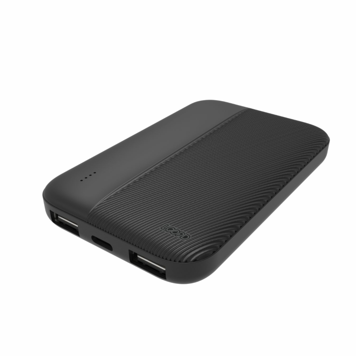 Loopd Lite 5000mAh 4LED Powerbank Black