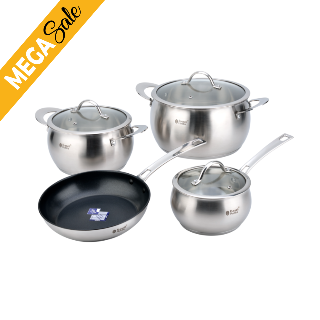 Russell Hobbs Nostalgia 7 Piece Belly Pot Set