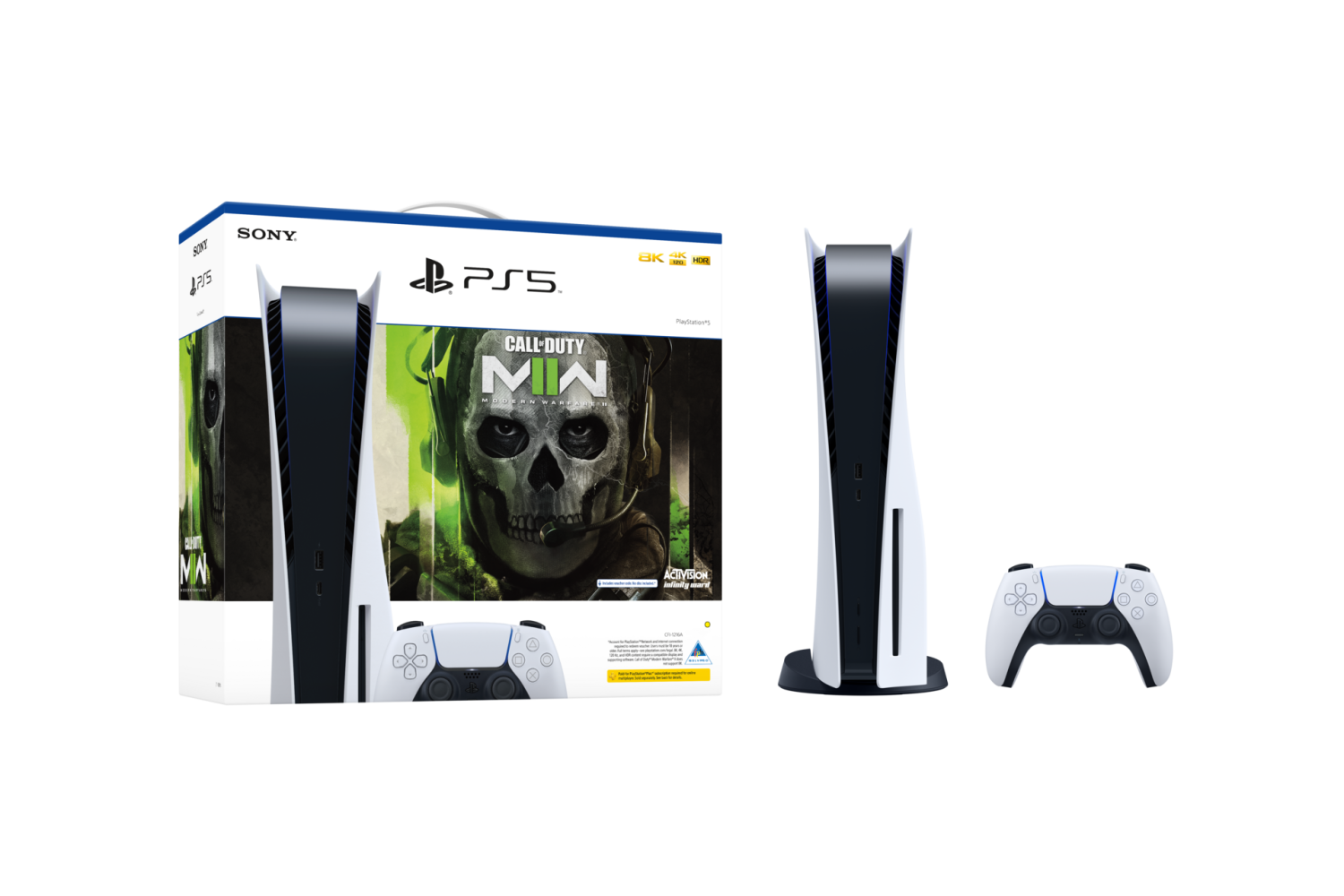 PS5 Disc Edition with Call of Duty Modern Warfare II