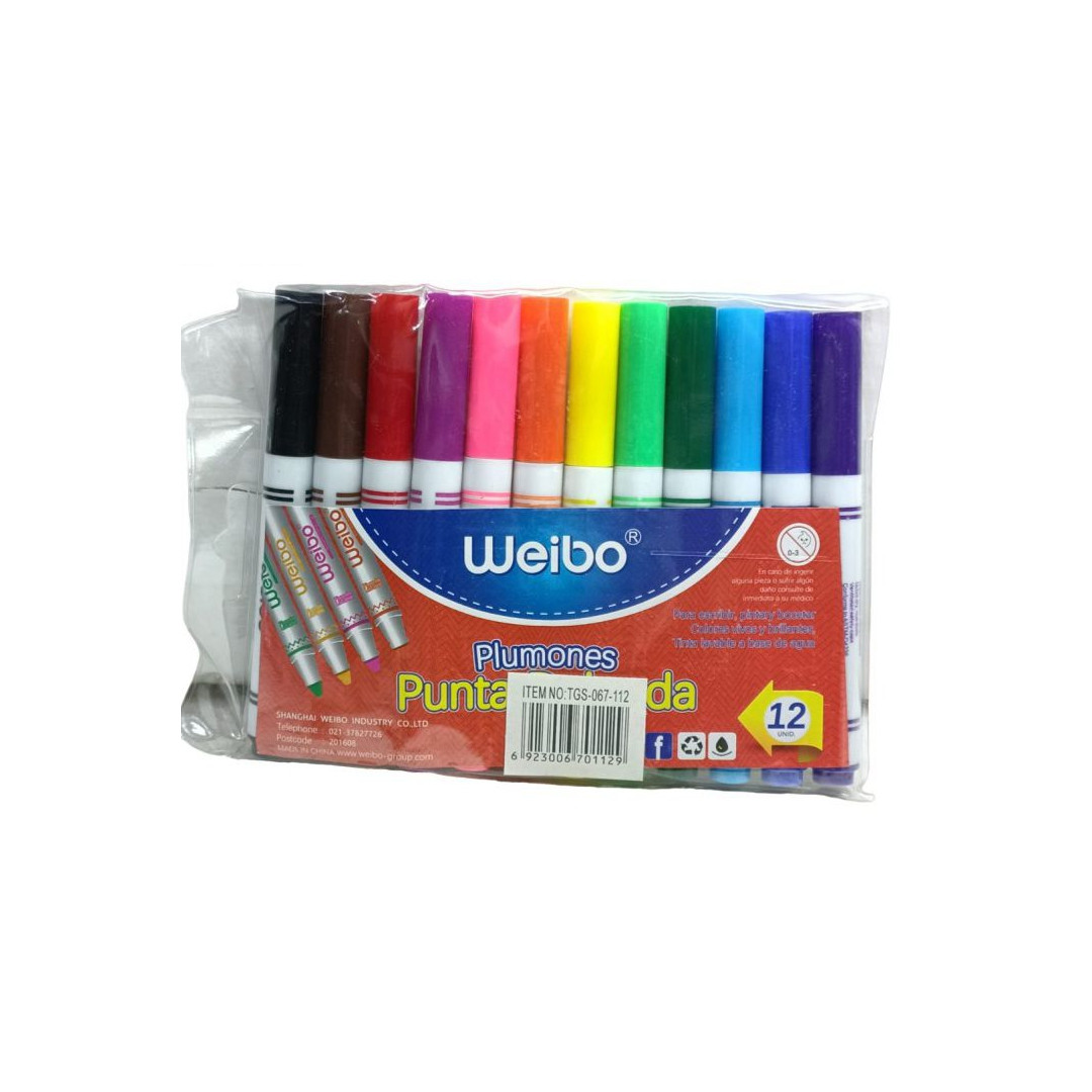 12 Pack Water Colour Markers