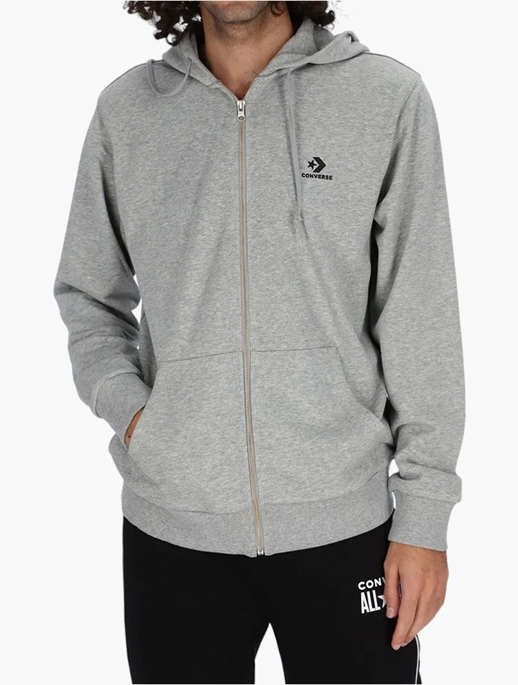 Converse Vintage Grey Heather Star Chevron Fleece Hoodie
