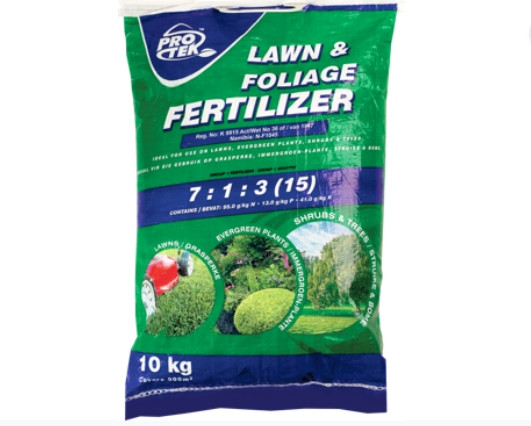 Fertilizer Lawn & Foliage 15% 7:1:3 10kg Protek