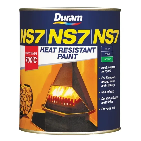 Heat Resistant Paint DURAM NS7 Black 500ml