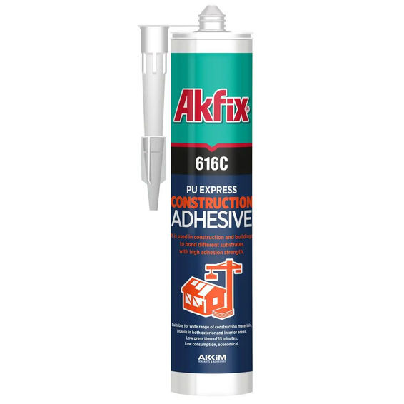 Akfix 616C PU Express Construction Adhesive, 310ml