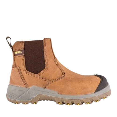 Rebel Crazy Horse Safety Boot - STC - Tan