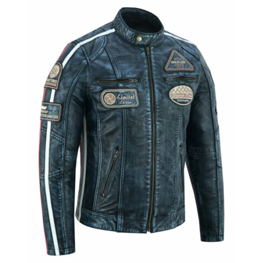 NEXO CAFE RACER LEATHER JACKET