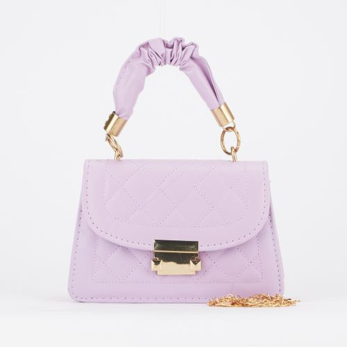Utopia Lily Quilted Top Handle Bag Lilac