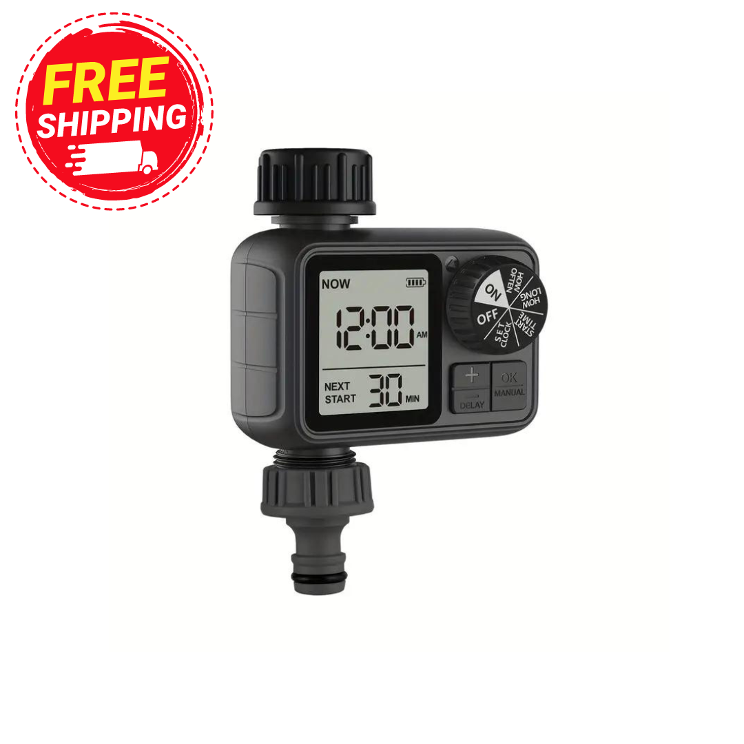 1pc, Dial Button Intelligent Digital Electronic Water Timer Outdoor Waterproofing Fruit And Vegetable Plant Drip Irrigation System 10.67 X 9.65 X 4.57cm