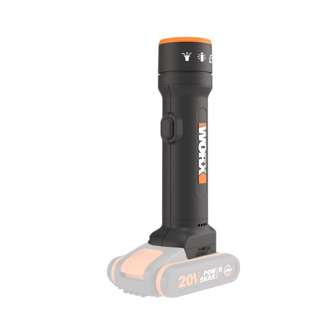 WORX 20V CORDLESS FLASHLIGHT LED 510 LUMEN | TOOL ONLY