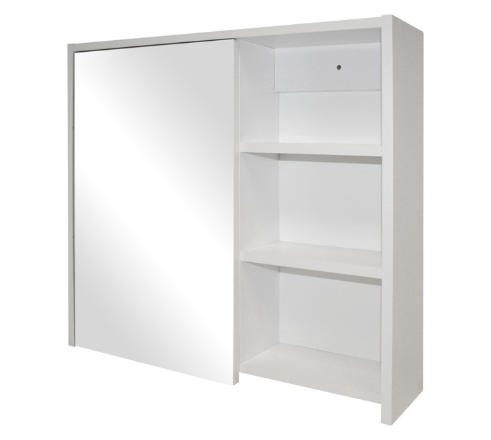 Denver Athena Sabrina 1 Door Mirror Cabinet White 600 mm