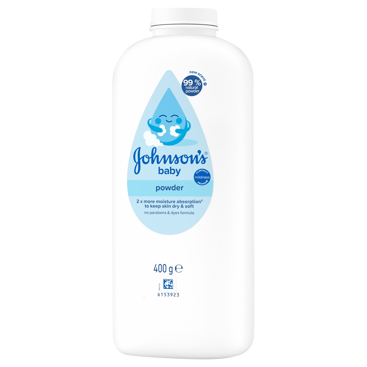 Johnson's Natural Baby Powder 400g