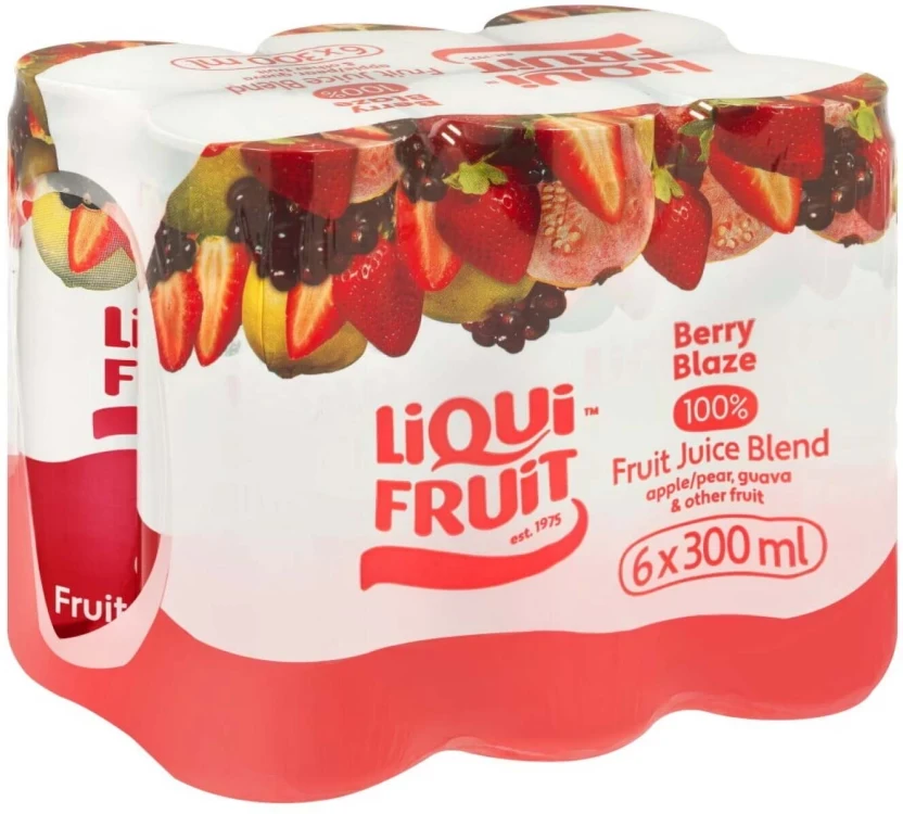Liqui Fruit Berry Blaze 100% Juice Blend  (6 x 300 ml)