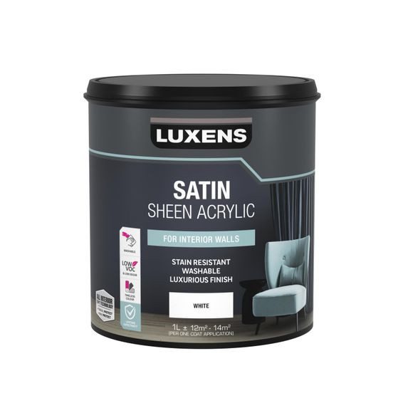 LUXENS Acrylic Enamel Battleship Grey 1l