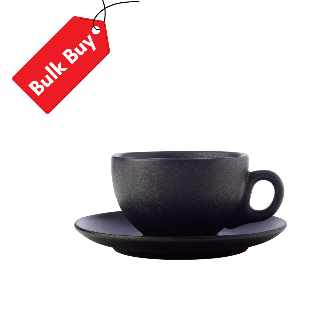 Maxwell Williams Caviar Cup & Saucer 250ml Black